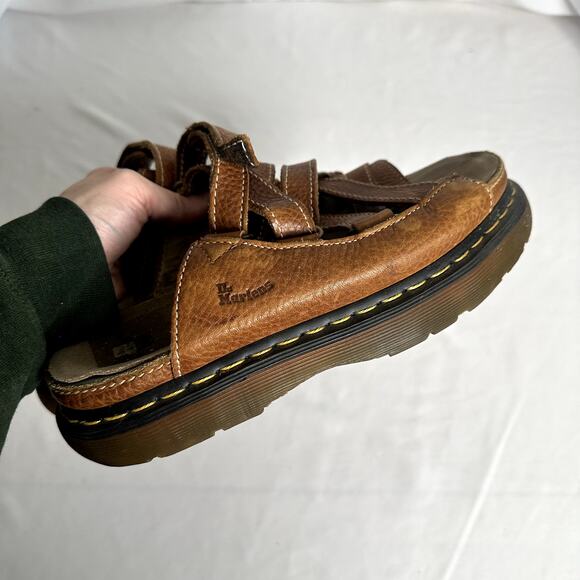 Vintage Dr. Martens Dune Fisherman Leather Chunky Sole Platform Sandals Sz US 10 - Picture 9 of 16